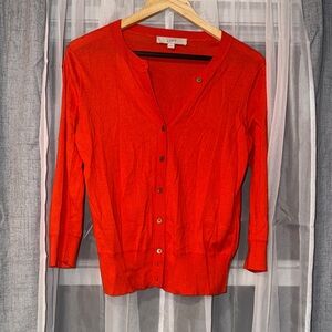 LOFT Vibrant Orange Women's Cardigan
